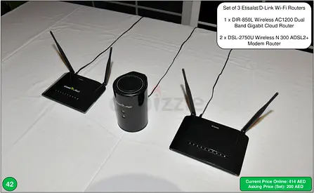 Set of 3 D-Link Wi-Fi Routers (REDUCED PRICE)