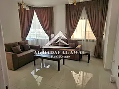 For monthly rent, a room and a hall in AlQASBAA  area with free internet