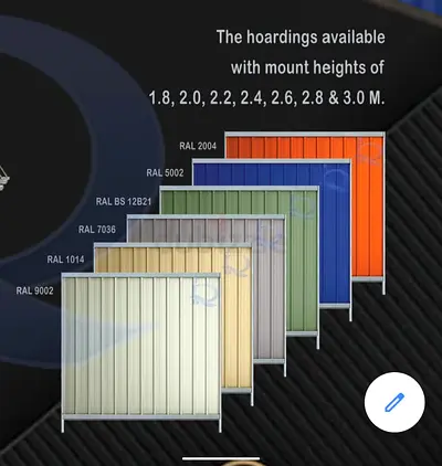 Corrugated site hoarding fence supply and installation all over UAE
