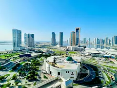 Sea view lavish huge 3bhk  with balcony,miadroom,built in wardrobes,dining area,gym&amp;pool,kids pl