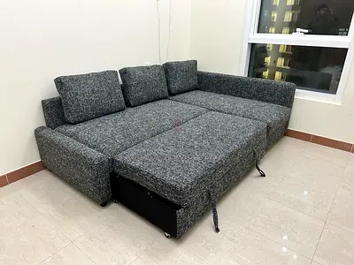 ikea l-shaped sofa bed with storage