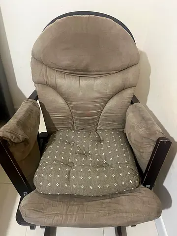 Comfortable Reclining (rocking) Chair with Ottoman (negotiable)