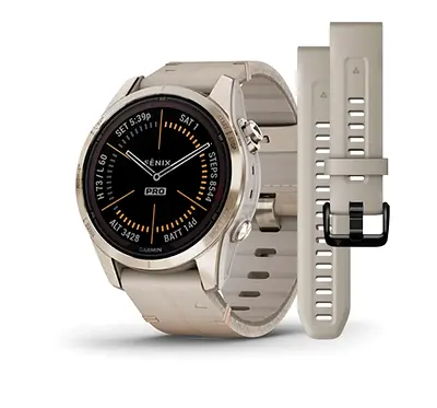 Garmin Fenix 7S Pro | 42mm | Sapphire Solar | Soft Gold brand new smartwatch