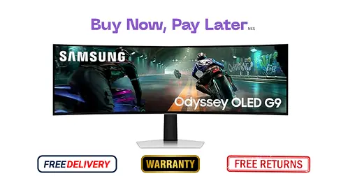 Samsung 49 Inch OLED Monitor, Brand New Gaming Monitor, 144hz Refresh Rate, 1 Year Warranty