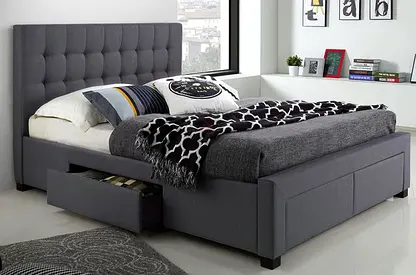 Cozy stylish 180*200 king size bed frame with drawers