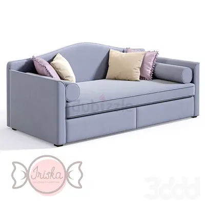 Charming Blue Sofa Bed with storage