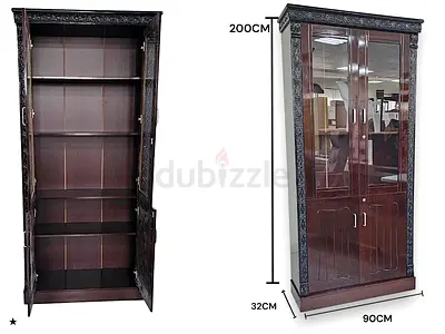 Elegant Wooden Multi-Functional Wardrobe