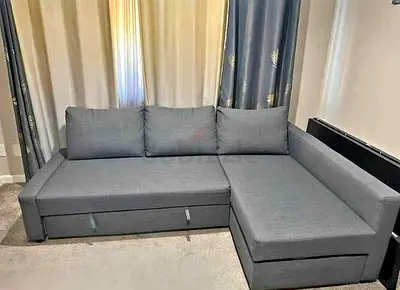 ‎Ikea L Shape Sofa cum bed with big storage in L