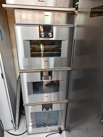 Gaggenau luxury oven microwave steamer warmer plate set