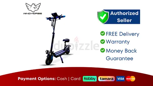 H5 Wind Horse Electric Scooter with Sleek Design  Brand New | 1 Year Warranty | FREE Delivery