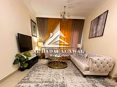 For monthly rent in Al Taawun area, 2rooms and a hall with free internet