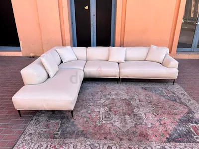 Great Condition The Loom Collection Corner Sofa Beige