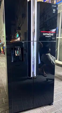 Hitachi Four Doors Side-by-side Refrigerator With Water Dispenser and ice maker