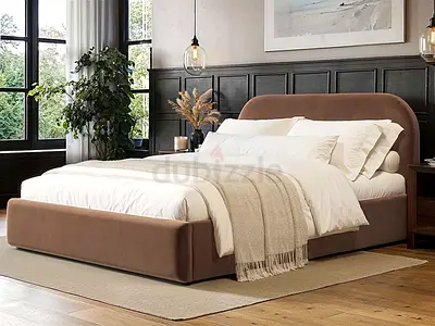Chocolate Velvet Bed available in 160*200 Queen size