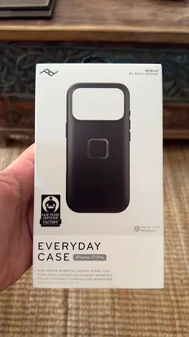Peak Design Everyday Case for iPhone 17 Pro - New in Box - Black Clarino ( lifetime warranty)