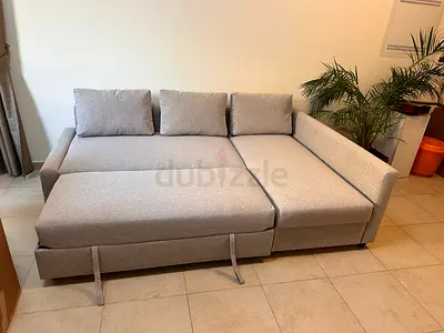 IKEA Friheten L-shape sofa-bed beige color