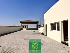 Al Warsan 11,000 sq. Ft open yard with built-in open shed, offices, and toilet