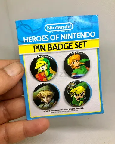 Nintendo Heroes Pin Badge Set - A Must-Have Collectible!