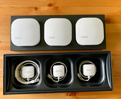 Eero pro mesh WiFi system (3-pack 2nd gen) - brand new - massive coverage