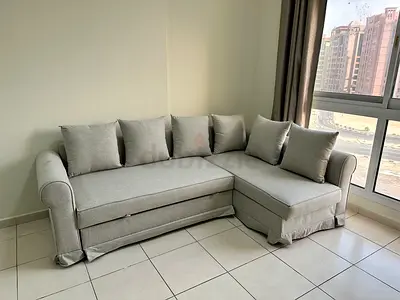 Ikea sofa com bed with storage