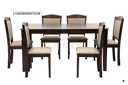 Elegant Solid Wood Dining Set for Sale
