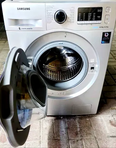 Samsung 8/6KG Washer With Dryer Combo 2in1 Silver Colour Digital Inverter
