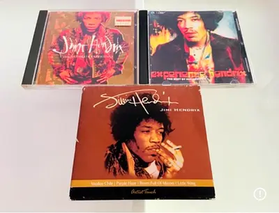 3 Jimi Hendrix Music CD’s