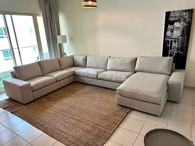 IKEA Kivik corner U-shape sofa specifically six-seater model in beige