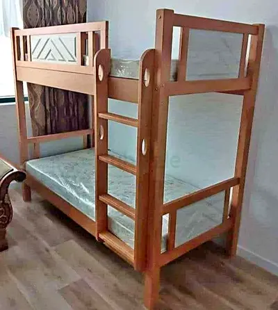 Stylish and Durable Wooden Bunk Bed for Kids