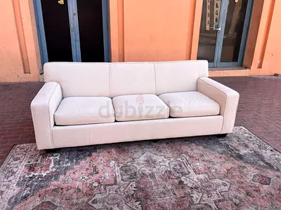 Perfect Condition CrateBarrel Three Seater Sofa bed