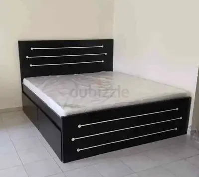 Stylish Black Bed with Storage for Sale