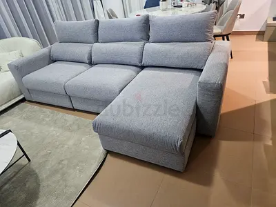 Perfect Condition Ikea eskelstuna L shape sofa bed with storage