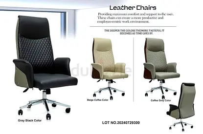 Executive leather revolving chair