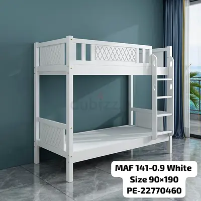 Stylish White Bunk Bed for Your Little Ones 90X190