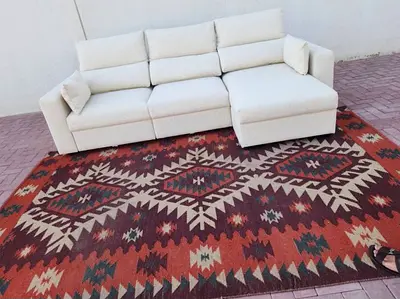 Perfect Condition Ikea eskelstuna L shape sofa bed with storage beige