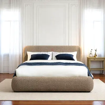 Elegant and comfort Bed with Soft Upholstery