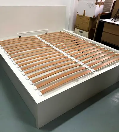 Ikea king size hydraulic bed with Ikea mattress  ‎