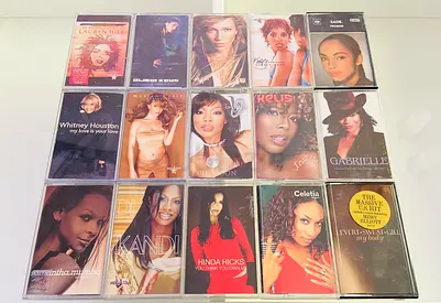 15 Female Pop Music Cassettes