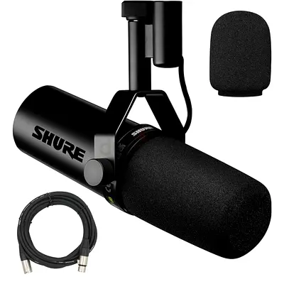 Shure SM7dB Dynamic Vocal Microphone w/Built-in Preamp for Streaming