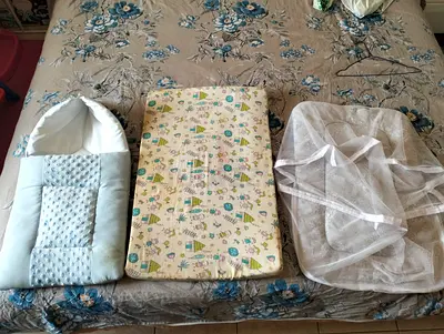 All for 10 AED only 3 pieces of sleeping accessories for small baby, sleeping for kids