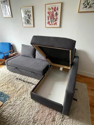 L shape sofa bed with storage corner