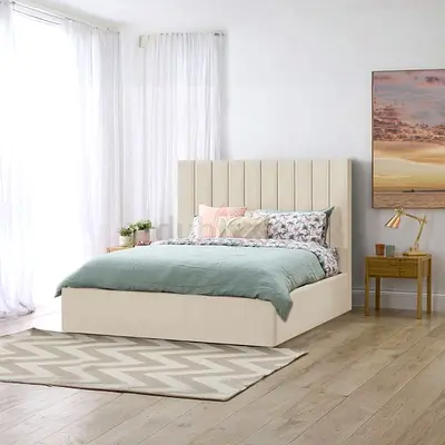 Queen size bed and King size bed frame with storage Family bed double bed nd madical mattress