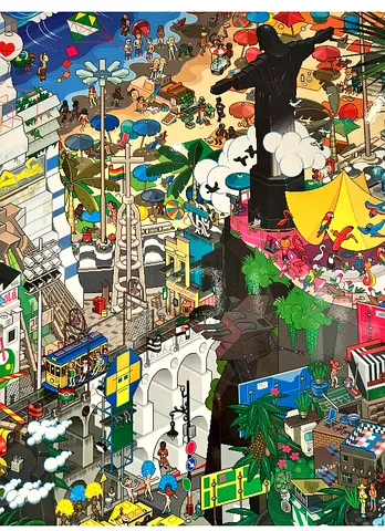 Large wall art - Eboy  - Rio de Janeiro