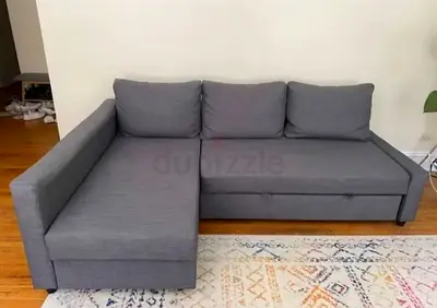 L shape sofa bed with storage