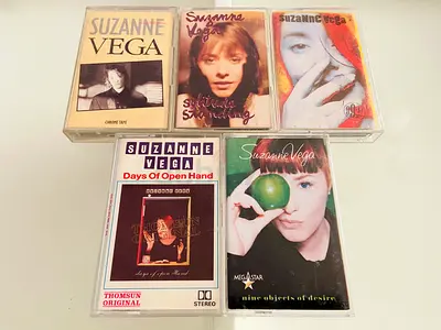 5 Suzanne Vega Music Cassettes