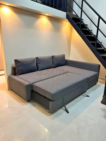 L shape sofa bed with storage