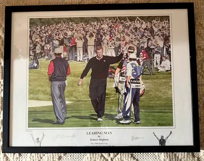 Golf Champion Artwork: Limited Edition Print by Robert Highon