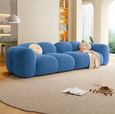 Stylish Blue Sofa for Modern Living Spaces