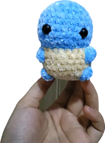 Handmade Crochet Squirtle Plush Toy
