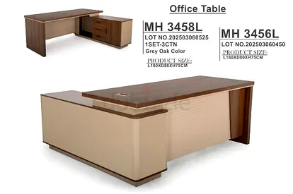 Stylish Grey Oak Office Table for Sale